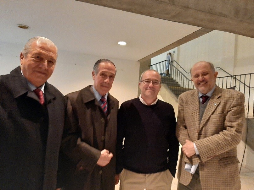 Cnl. Int. (R) Dr. José Guerrero- GD (R) Carlos Esteves- Prof. Germán Montenegro-Grl Br (R) Fabián Brown