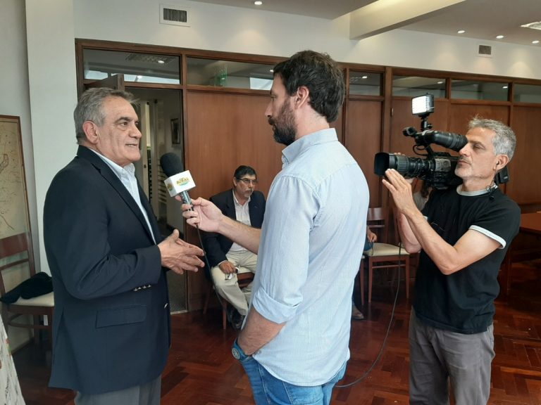 Los medios con Dr. Carlos Iannizzotto