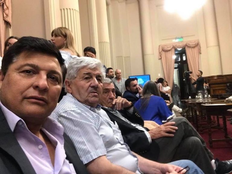 José Alvarez y Omar Zerzenon en Senado