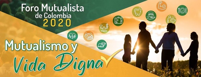 Cartel foro mutualista Colombia 2020