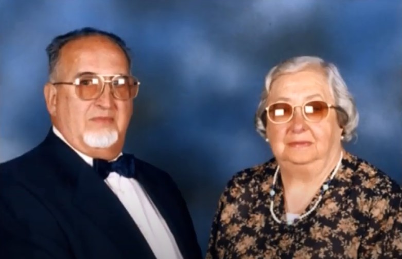 Rodríguez Cabarcos con su esposa