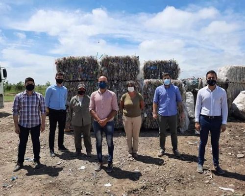 Con cooperativistas en Rafaela