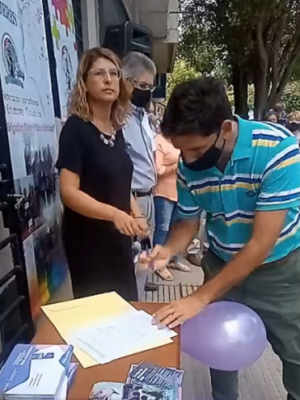 Diego Grimado firma convenio