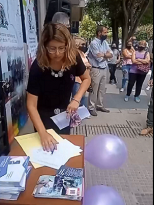 Gisela Carrizo firma convenio