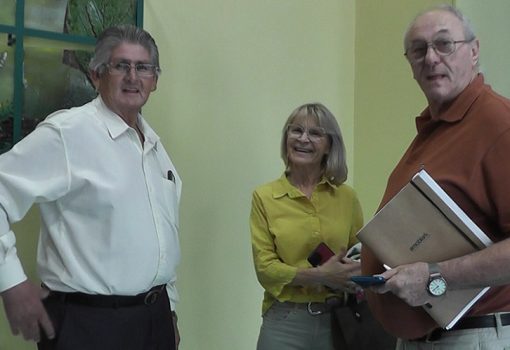 Narciso Carrizo con asistentes