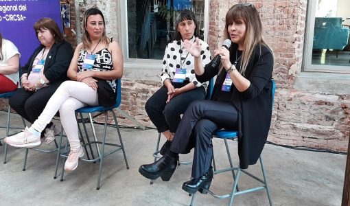 Panel con Zaida - Coop Trans- Marcela Aguirre- Blanca Suárez